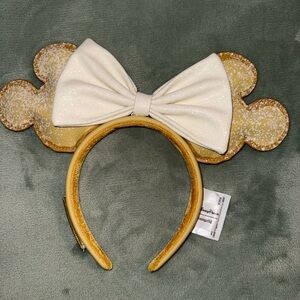 Loungefly Gold and Cream Mickey Ears Headband